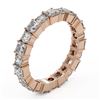Image 2 : 4.29 ctw Princess Cut Diamond Eternity Ring 18K Rose Gold - REF-522W8H