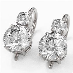 1.8 ctw Diamond Designer Earrings 18K White Gold - REF-259G3W