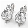 Image 1 : 1.8 ctw Diamond Designer Earrings 18K White Gold - REF-259G3W
