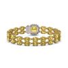 Image 3 : 14.21 ctw Citrine & Diamond Bracelet 14K Yellow Gold - REF-178X2A