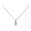 Image 2 : 1.25 ctw Oval Cut Diamond Designer Necklace 18K White Gold - REF-309Y2X