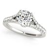 Image 2 : 1.06 ctw Certified VS/SI Diamond 2pc Wedding Set 14k White Gold - REF-72W4H