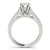 Image 3 : 1.06 ctw Certified VS/SI Diamond 2pc Wedding Set 14k White Gold - REF-72W4H