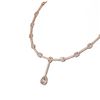 Image 2 : 15.11 ctw Morganite & Diamond Necklace 18K Rose Gold - REF-890M9G
