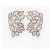 Image 1 : 5.01 ctw Diamond Earrings 18K Rose Gold - REF-415M3G