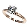 Image 1 : 1.26 ctw Certified Quality Diamond Engagment Ring 10k Rose Gold - REF-167F3M