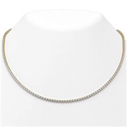 11 ctw Diamond Designer Necklace 18K Yellow Gold - REF-773G8W