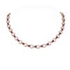 Image 1 : 24 ctw Ruby & Diamond Necklace 18K Rose Gold - REF-722Y2X