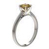 Image 3 : 1.02 ctw Certified Intense Yellow Diamond Engagment 10k White Gold - REF-163N2F