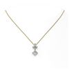 Image 2 : 1.4 ctw Princess Cut Diamond Designer Necklace 18K Yellow Gold - REF-181R2K