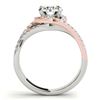 Image 3 : 2.15 ctw Certified VS/SI Diamond 2pc Set Solitaire Halo 14k 2Tone Gold - REF-528H8R