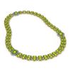 Image 2 : 58.69 ctw Peridot & Diamond Necklace 14K Yellow Gold - REF-581Y8X