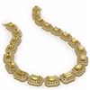 Image 2 : 110.45 ctw Canary Citrine & Diamond Victorian Necklace 14K Yellow Gold - REF-2357N6F
