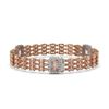 Image 2 : 26.13 ctw Morganite & Diamond Bracelet 14K Rose Gold - REF-472G8W