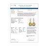 Image 4 : 33.92 ctw Canary Citrine & Diamond Victorian Earrings 14K Yellow Gold - REF-446K9Y