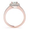 Image 3 : 1.01 ctw Certified VS/SI Princess Diamond 2pc Set Halo 14k Rose Gold - REF-111R8K