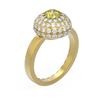 Image 1 : 2 ctw Fancy Yellow Diamond Ring 18K Yellow Gold - REF-218X8A
