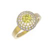 Image 3 : 2 ctw Fancy Yellow Diamond Ring 18K Yellow Gold - REF-218X8A