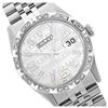 Image 1 : Rolex Men's Stainless Steel, QuickSet, Arabic Dial with Pyrimid Diam Bezel  - REF-509T6K