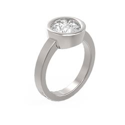 2 ctw Diamond Ring 18K White Gold - REF-846M8G