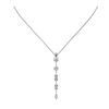 Image 2 : 1.4 ctw Mix cut Diamonds Designer Necklace 18K White Gold - REF-183N8F