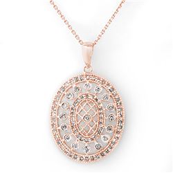 0.75 ctw Certified VS/SI Diamond Necklace 14k Yellow Gold - REF-89H3R