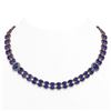 Image 1 : 66.67 ctw Sapphire & Diamond Necklace 14K Rose Gold - REF-718Y2X