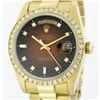 Image 1 : Rolex Men's 18K Yellow President, QuickSet, Diamond Dial & Diamond Bezel - REF-1391W7H