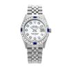 Image 2 : Rolex Men's Stainless Steel, QuickSet, Diam Dial & Diam/Sapphire Bezel - REF-533T4K