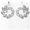 Image 2 : 5.31 ctw Mix cut Diamonds Designer Earrings 18K White Gold - REF-739Y8X