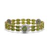 Image 2 : 30.69 ctw Tourmaline & Diamond Bracelet 14K Yellow Gold - REF-286A5N