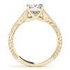 Image 3 : 1 ctw Certified VS/SI Princess Diamond 2pc Wedding Set 14k Yellow Gold - REF-316H2R