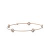 Image 1 : 2.5 ctw Diamond Station Bracelet 18K Rose Gold - REF-418F3M