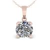 Image 2 : 0.50 ctw VS/SI Diamond Designer Necklace 18k Rose Gold - REF-70H2R