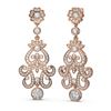 Image 2 : 4.51 ctw Diamond Earrings 18K Rose Gold - REF-595N8F