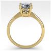 Image 3 : 1.50 ctw VS/SI Diamond Engagment Designer Ring 14k Yellow Gold - REF-421A2N