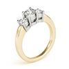 Image 3 : 0.5 ctw VS/SI Diamond 3 Stone Ring 18k Yellow Gold - REF-56N6F