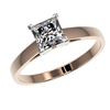 Image 2 : 1 ctw VS/SI Quality Princess Diamond Engagment Ring 10k Rose Gold - REF-243K2Y