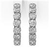 Image 2 : 7.28 ctw Diamond Designer Earrings 18K White Gold - REF-712X2A