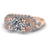 Image 2 : 1.75 ctw Solitaire VS/SI Diamond Ring Art Deco 14k Rose Gold - REF-450A8N