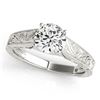 Image 2 : 1 ctw Certified VS/SI Diamond Solitaire 2pc Wedding Set 14k White Gold - REF-273Y2X