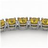 Image 1 : 36 ctw Certified Fancy Yellow SI/I Diamond Necklace 18K Rose Gold - REF-5850A2N