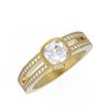 Image 3 : 1.38 ctw Diamond Ring 18K Yellow Gold - REF-448X5A