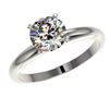 Image 2 : 1.55 ctw Certified Quality Diamond Engagment Ring 10k White Gold - REF-271N8F