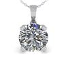 Image 2 : 1 ctw VS/SI Diamond Designer Necklace 18k White Gold - REF-224Y6X