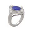 Image 1 : 4.78 ctw Sapphire & Diamond Ring 18K White Gold - REF-161K8Y