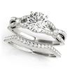 Image 1 : 1.5 ctw Certified VS/SI Diamond 2pc Wedding Set 14k White Gold - REF-283M6G