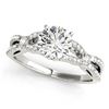 Image 2 : 1.5 ctw Certified VS/SI Diamond 2pc Wedding Set 14k White Gold - REF-283M6G