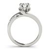 Image 3 : 1.1 ctw Certified VS/SI Diamond Bypass 2pc Wedding Set 14k White Gold - REF-105H8R