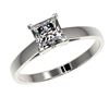 Image 2 : 1 ctw VS/SI Quality Princess Diamond Engagment Ring 10k White Gold - REF-243H2R